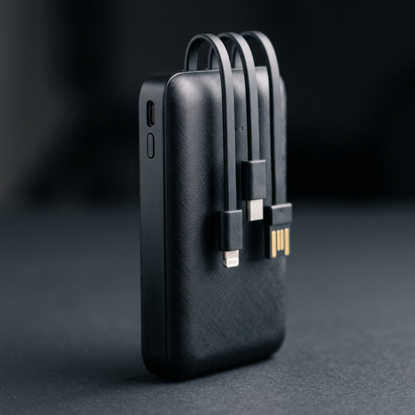 Power bank 5000 mAh con cables integrados 1Hora GAR261