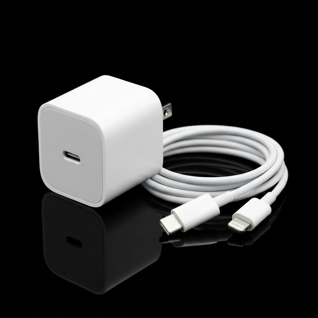 Cargador USB-C de 20 W con cable USB-C a Lightning