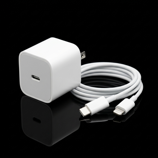 Cargador USB-C de 20 W con cable USB-C a Lightning